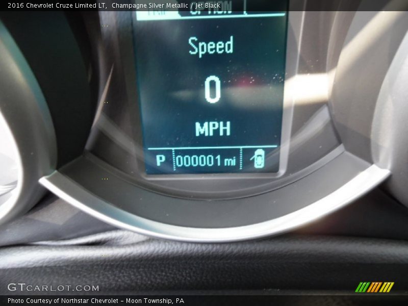 Champagne Silver Metallic / Jet Black 2016 Chevrolet Cruze Limited LT