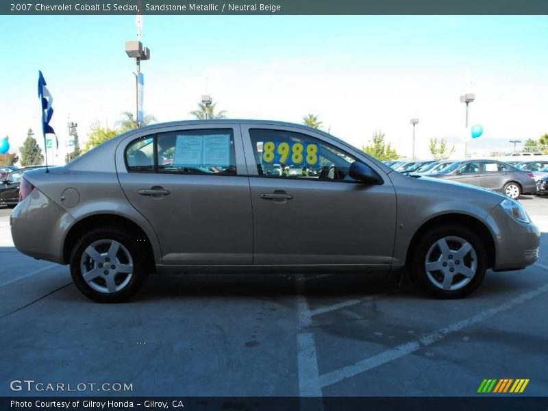 Sandstone Metallic / Neutral Beige 2007 Chevrolet Cobalt LS Sedan