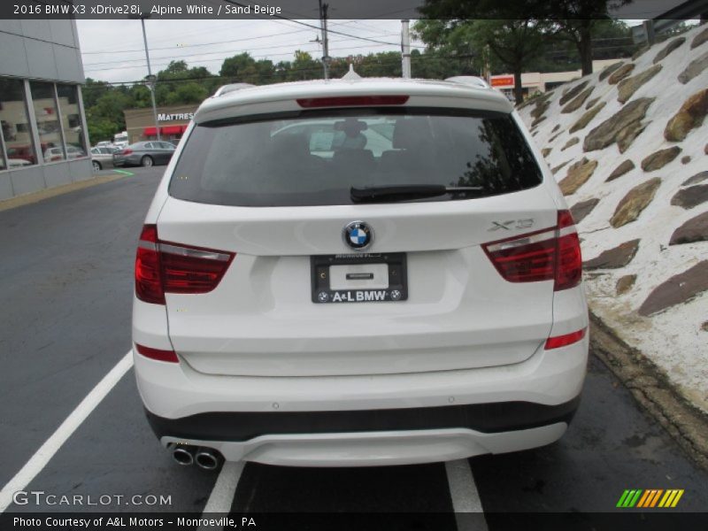 Alpine White / Sand Beige 2016 BMW X3 xDrive28i