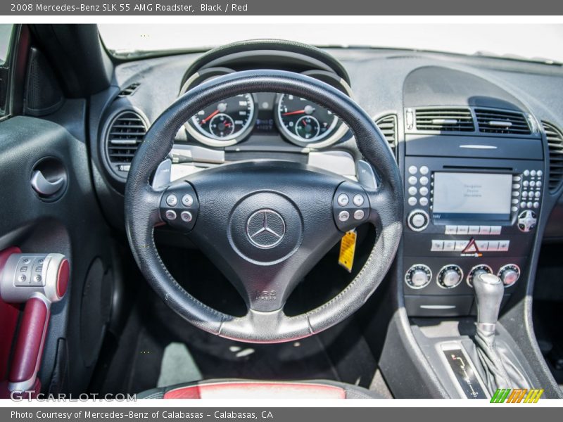 Dashboard of 2008 SLK 55 AMG Roadster