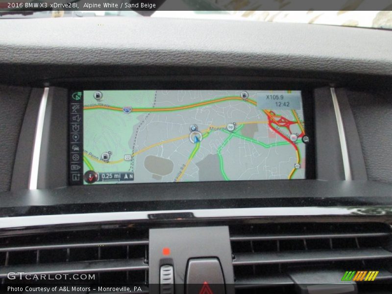 Alpine White / Sand Beige 2016 BMW X3 xDrive28i