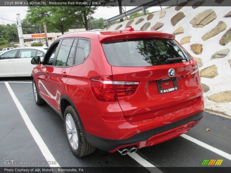 Melbourne Red Metallic / Black 2016 BMW X3 xDrive28i