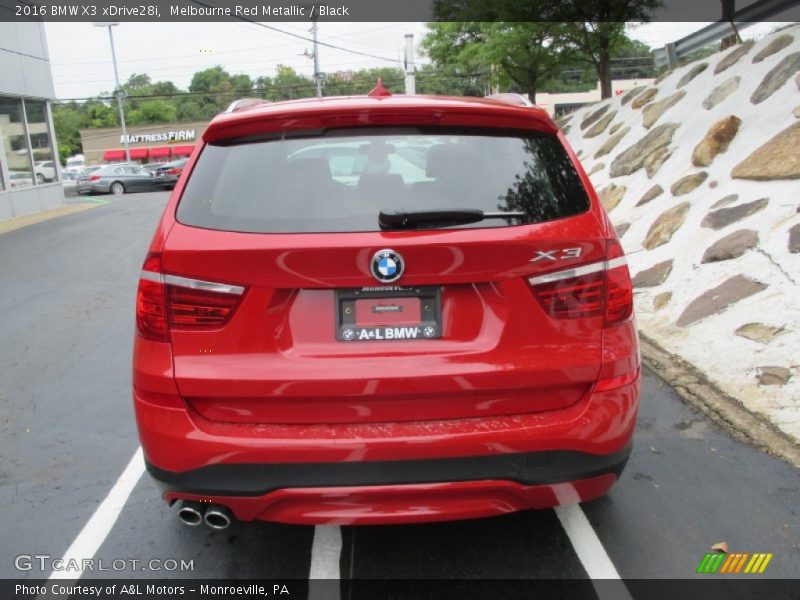 Melbourne Red Metallic / Black 2016 BMW X3 xDrive28i