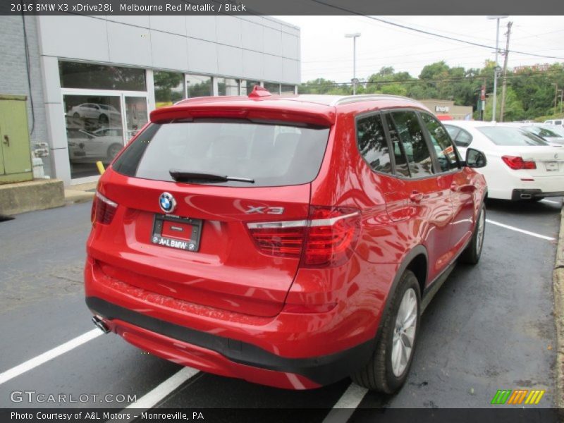 Melbourne Red Metallic / Black 2016 BMW X3 xDrive28i