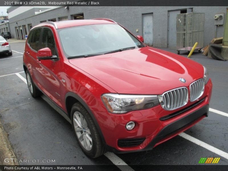 Melbourne Red Metallic / Black 2016 BMW X3 xDrive28i