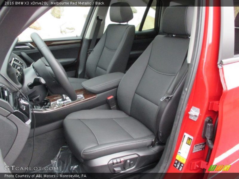 Melbourne Red Metallic / Black 2016 BMW X3 xDrive28i