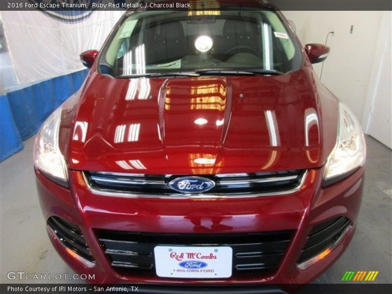 Ruby Red Metallic / Charcoal Black 2016 Ford Escape Titanium