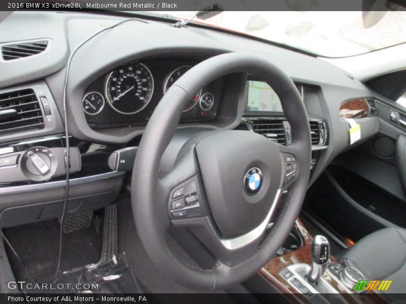 Melbourne Red Metallic / Black 2016 BMW X3 xDrive28i