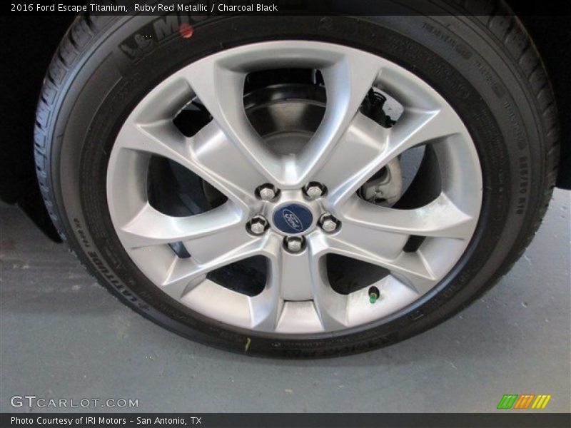 Ruby Red Metallic / Charcoal Black 2016 Ford Escape Titanium