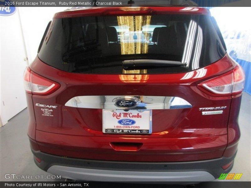 Ruby Red Metallic / Charcoal Black 2016 Ford Escape Titanium