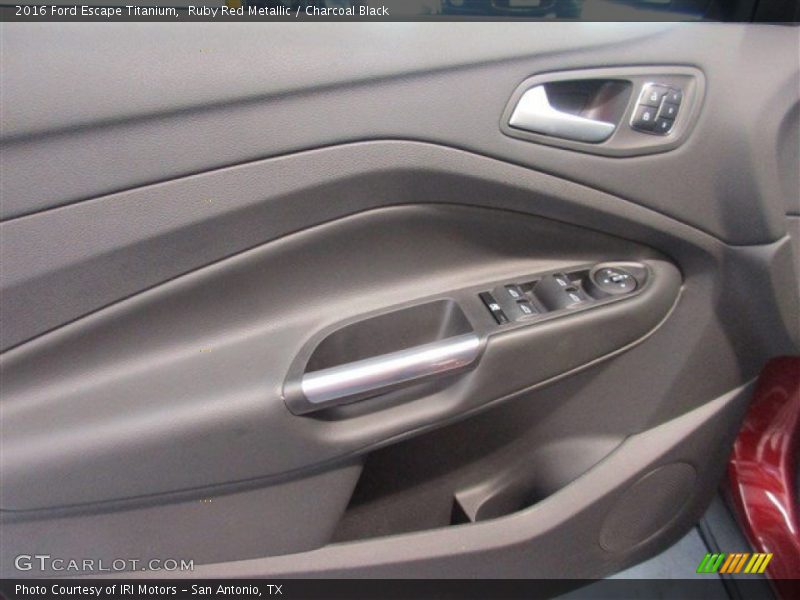 Ruby Red Metallic / Charcoal Black 2016 Ford Escape Titanium