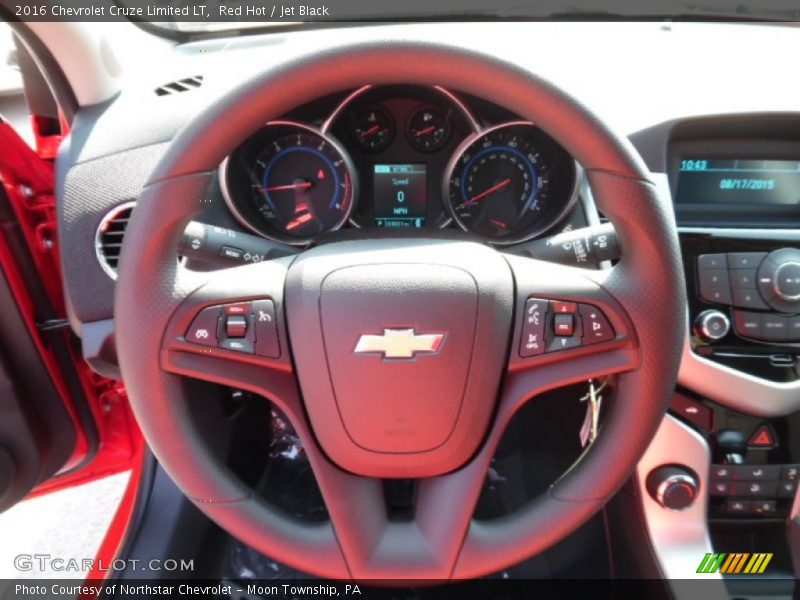 Red Hot / Jet Black 2016 Chevrolet Cruze Limited LT