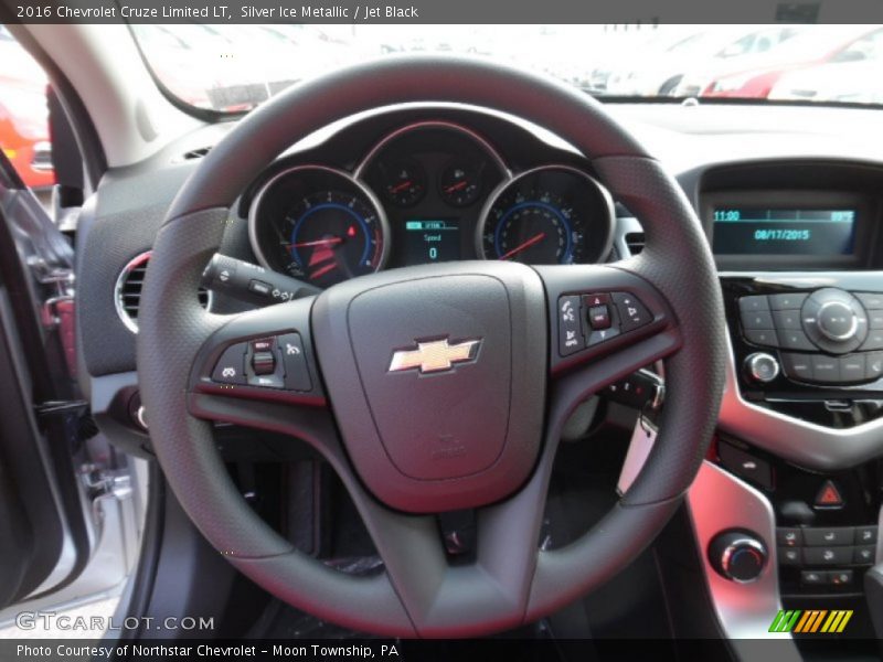 Silver Ice Metallic / Jet Black 2016 Chevrolet Cruze Limited LT