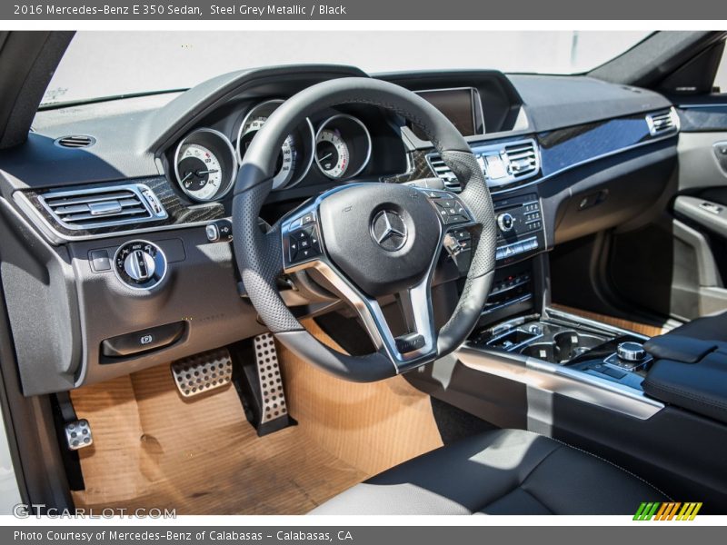 Steel Grey Metallic / Black 2016 Mercedes-Benz E 350 Sedan