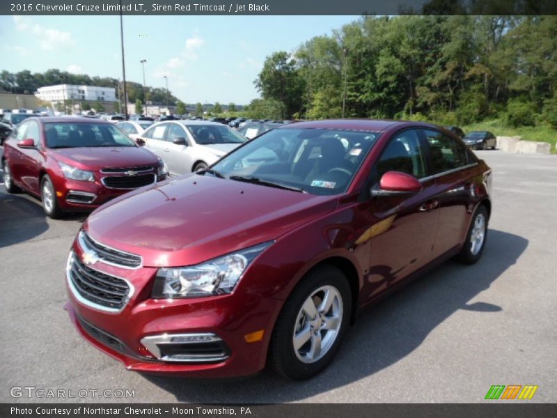Siren Red Tintcoat / Jet Black 2016 Chevrolet Cruze Limited LT