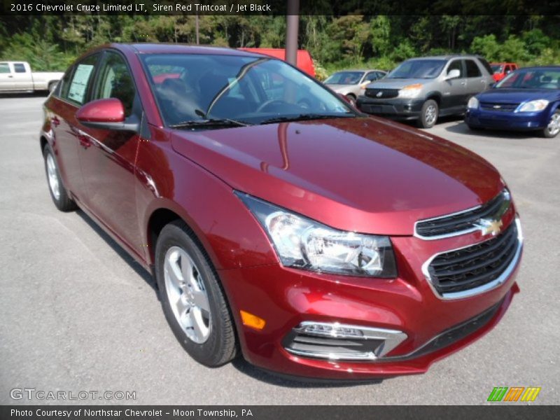 Siren Red Tintcoat / Jet Black 2016 Chevrolet Cruze Limited LT