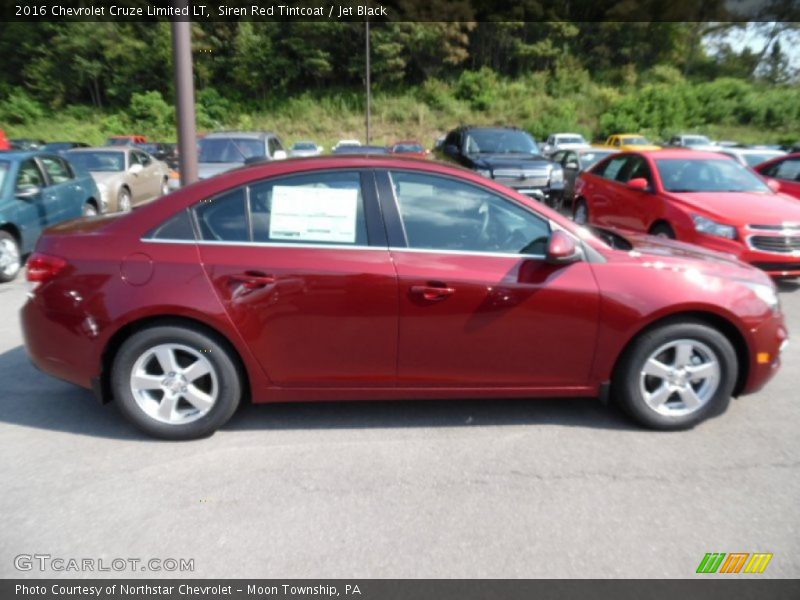Siren Red Tintcoat / Jet Black 2016 Chevrolet Cruze Limited LT