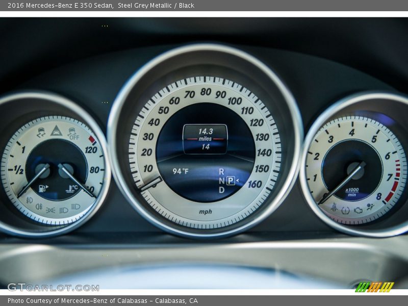 Steel Grey Metallic / Black 2016 Mercedes-Benz E 350 Sedan