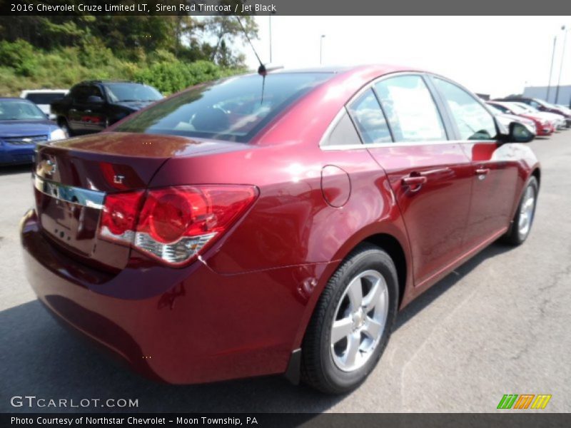 Siren Red Tintcoat / Jet Black 2016 Chevrolet Cruze Limited LT