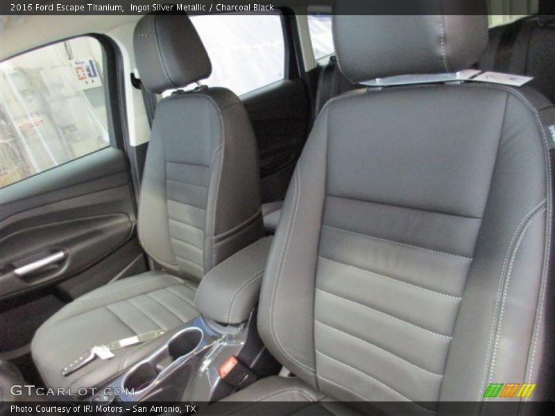 Ingot Silver Metallic / Charcoal Black 2016 Ford Escape Titanium