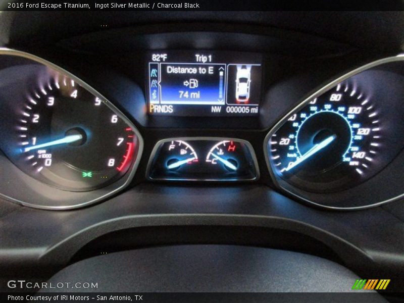 Ingot Silver Metallic / Charcoal Black 2016 Ford Escape Titanium