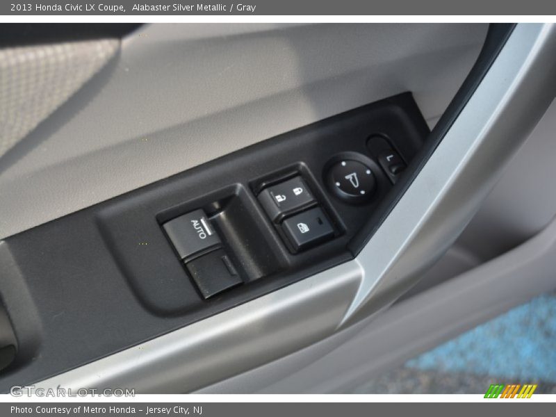 Alabaster Silver Metallic / Gray 2013 Honda Civic LX Coupe