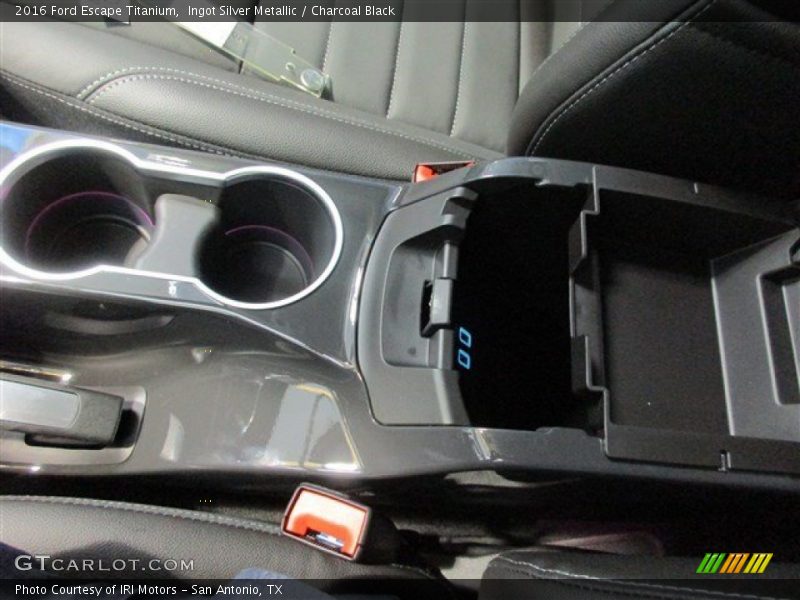 Ingot Silver Metallic / Charcoal Black 2016 Ford Escape Titanium