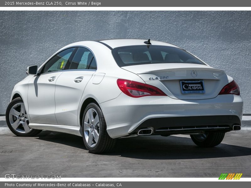 Cirrus White / Beige 2015 Mercedes-Benz CLA 250