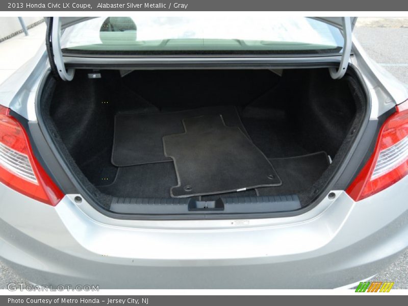 Alabaster Silver Metallic / Gray 2013 Honda Civic LX Coupe