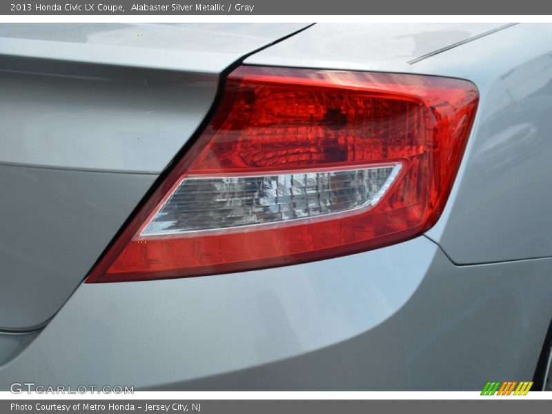 Alabaster Silver Metallic / Gray 2013 Honda Civic LX Coupe
