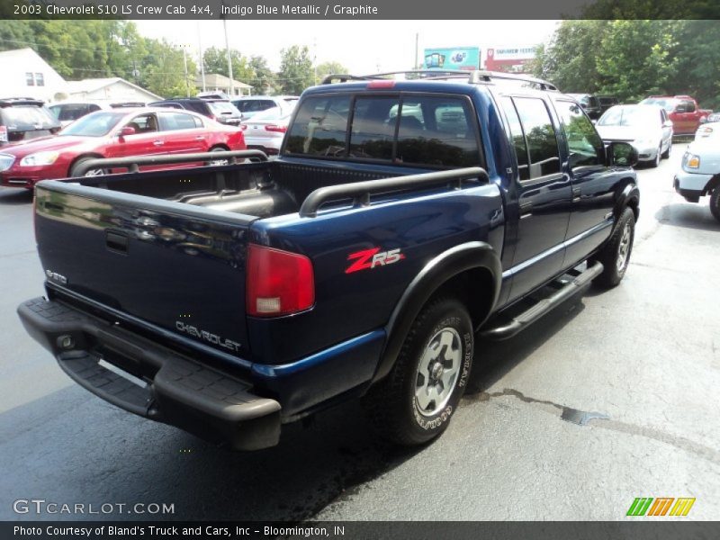 Indigo Blue Metallic / Graphite 2003 Chevrolet S10 LS Crew Cab 4x4