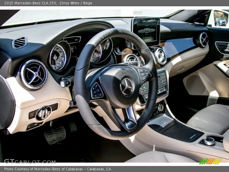 Cirrus White / Beige 2015 Mercedes-Benz CLA 250