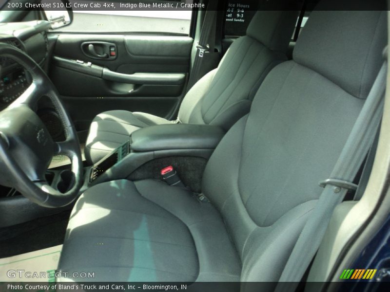 Indigo Blue Metallic / Graphite 2003 Chevrolet S10 LS Crew Cab 4x4