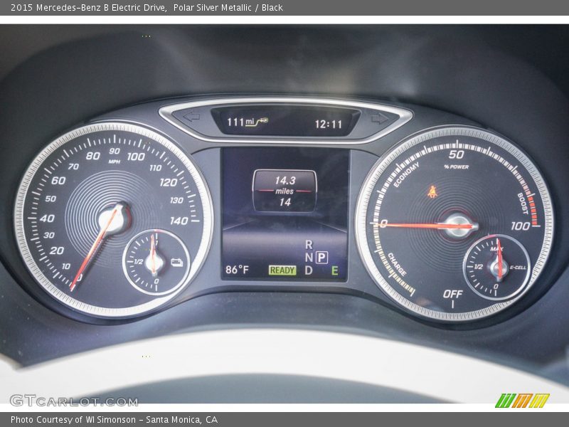 Polar Silver Metallic / Black 2015 Mercedes-Benz B Electric Drive