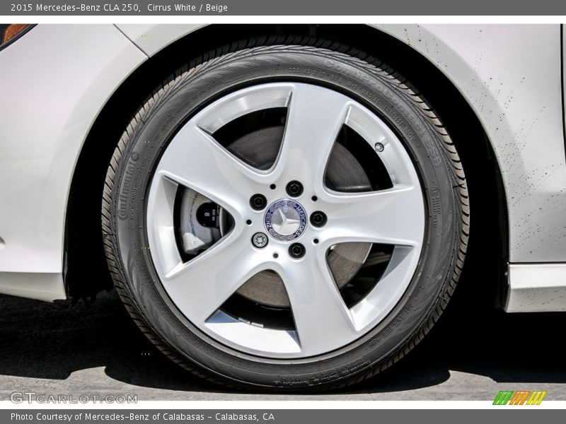 Cirrus White / Beige 2015 Mercedes-Benz CLA 250