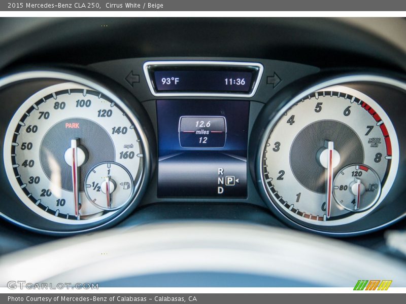 Cirrus White / Beige 2015 Mercedes-Benz CLA 250