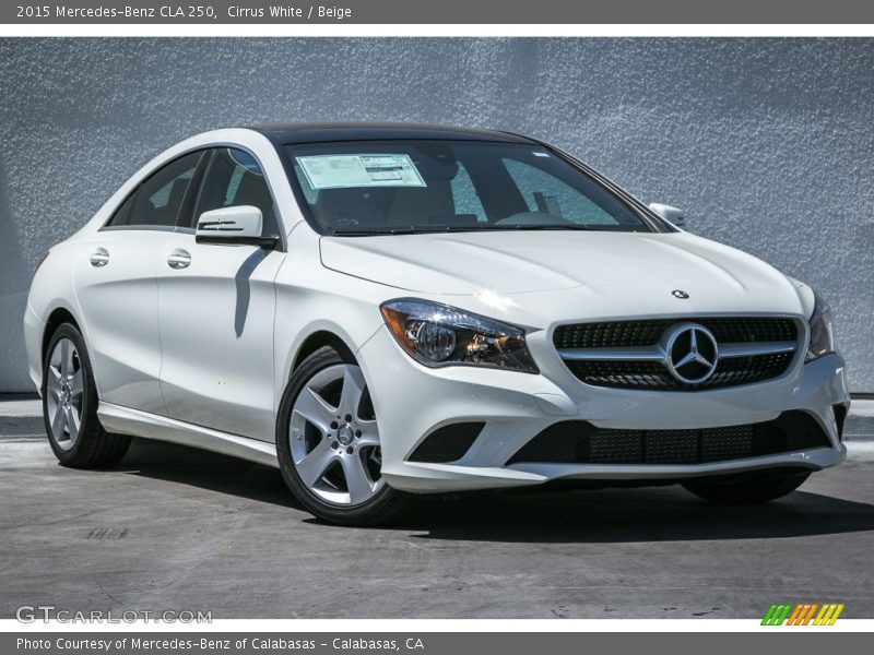 Cirrus White / Beige 2015 Mercedes-Benz CLA 250