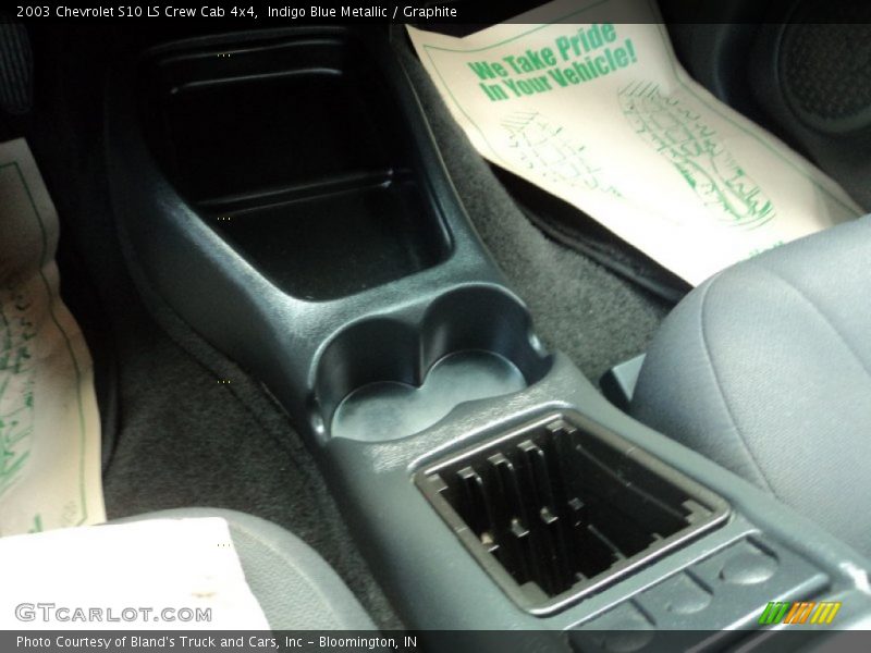 Indigo Blue Metallic / Graphite 2003 Chevrolet S10 LS Crew Cab 4x4