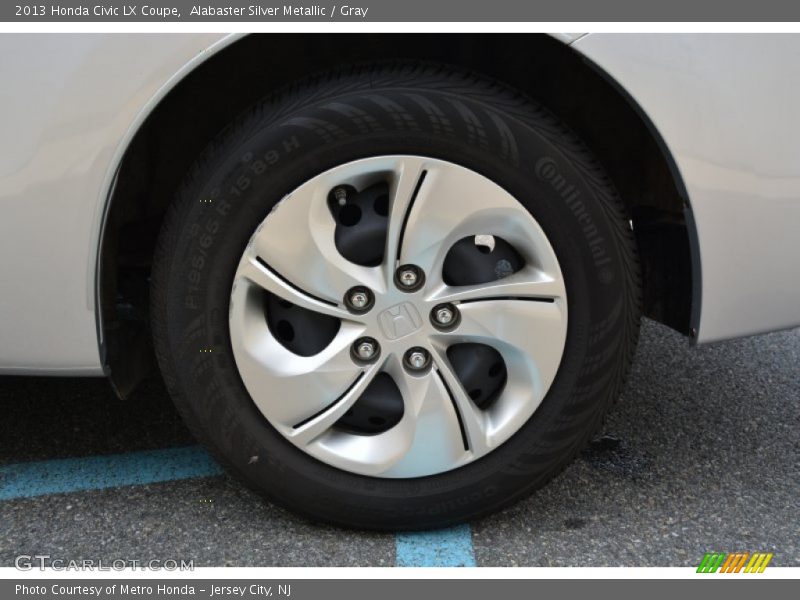 Alabaster Silver Metallic / Gray 2013 Honda Civic LX Coupe