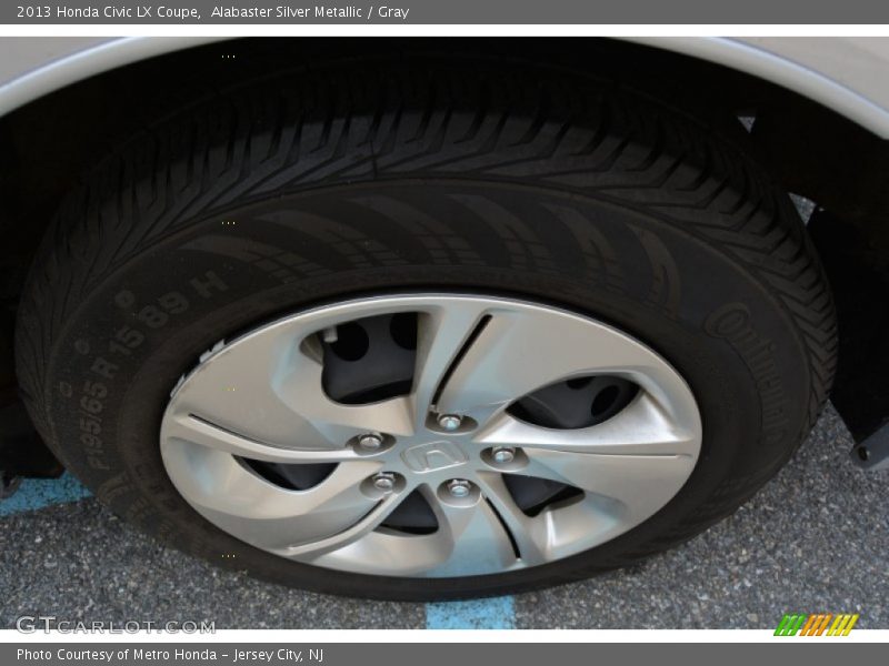 Alabaster Silver Metallic / Gray 2013 Honda Civic LX Coupe