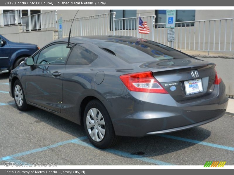 Polished Metal Metallic / Gray 2012 Honda Civic LX Coupe