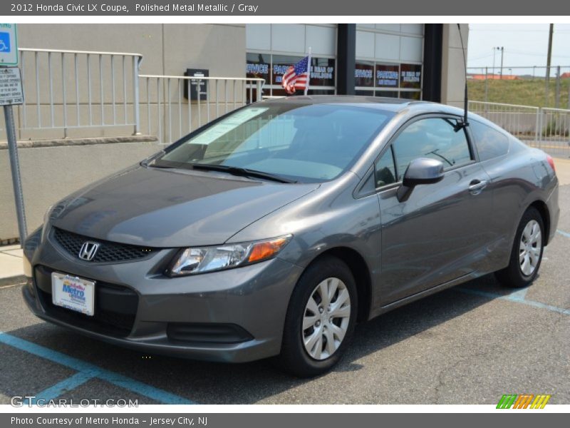 Polished Metal Metallic / Gray 2012 Honda Civic LX Coupe
