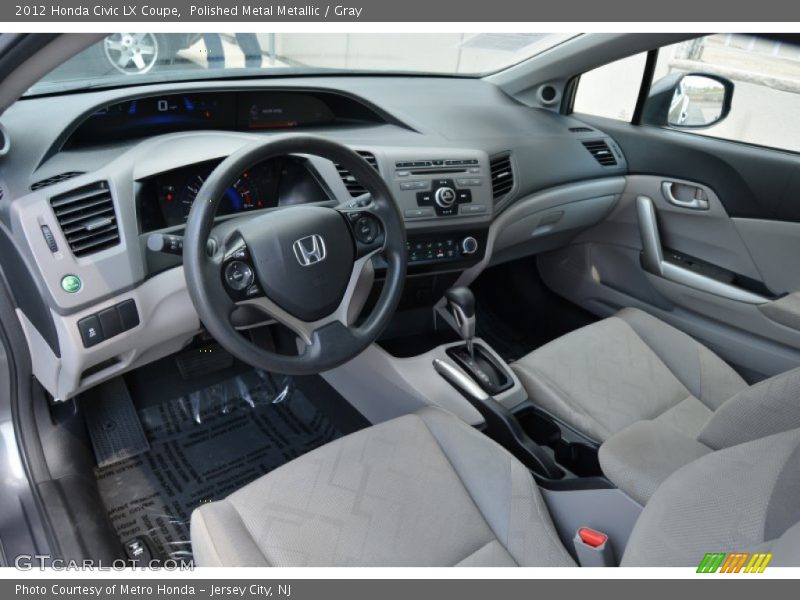 Polished Metal Metallic / Gray 2012 Honda Civic LX Coupe