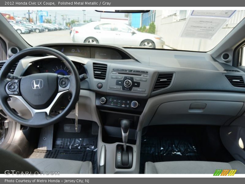 Polished Metal Metallic / Gray 2012 Honda Civic LX Coupe