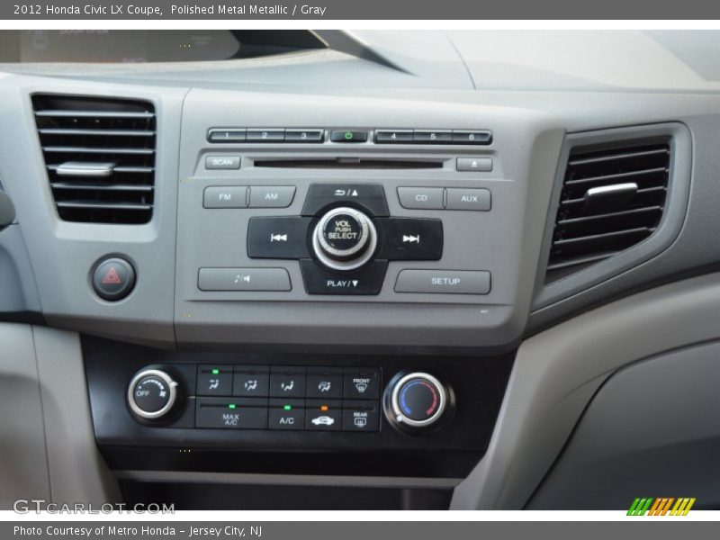 Polished Metal Metallic / Gray 2012 Honda Civic LX Coupe