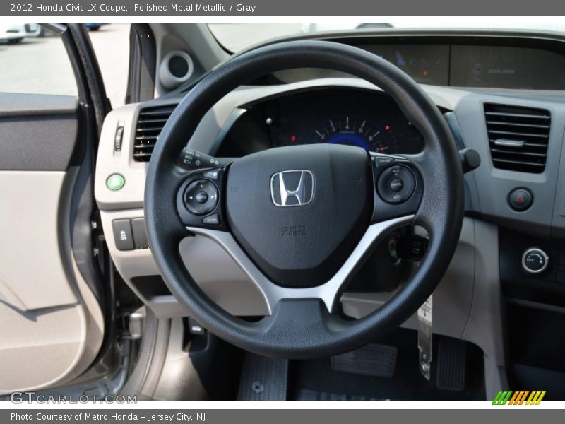 Polished Metal Metallic / Gray 2012 Honda Civic LX Coupe