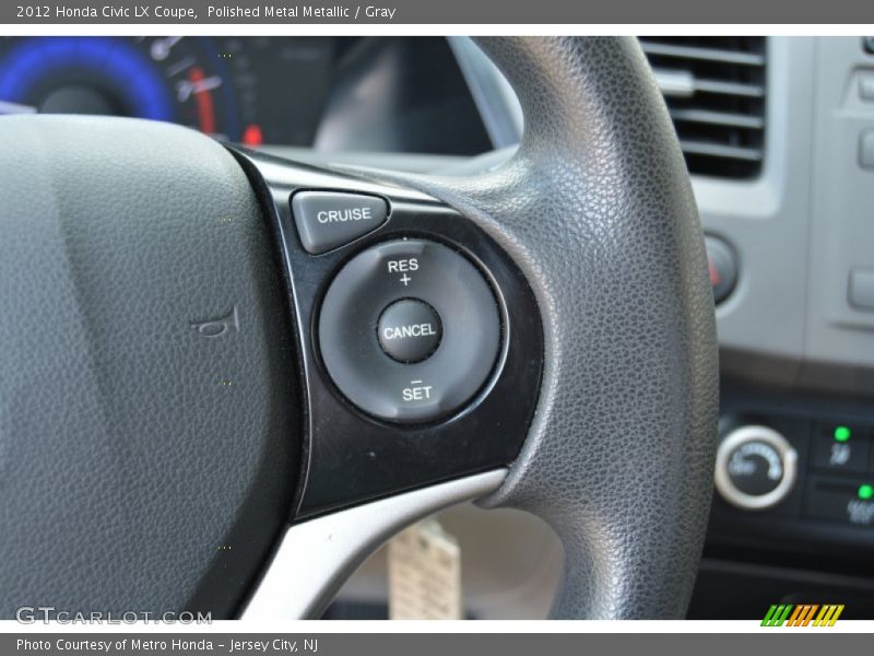 Polished Metal Metallic / Gray 2012 Honda Civic LX Coupe