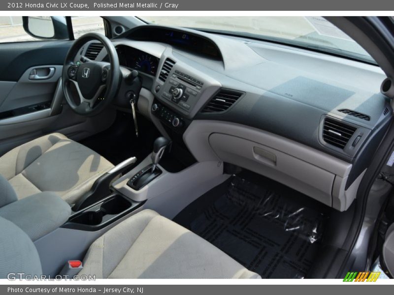 Polished Metal Metallic / Gray 2012 Honda Civic LX Coupe