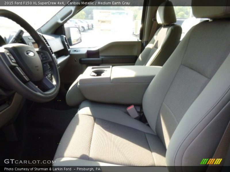  2015 F150 XL SuperCrew 4x4 Medium Earth Gray Interior