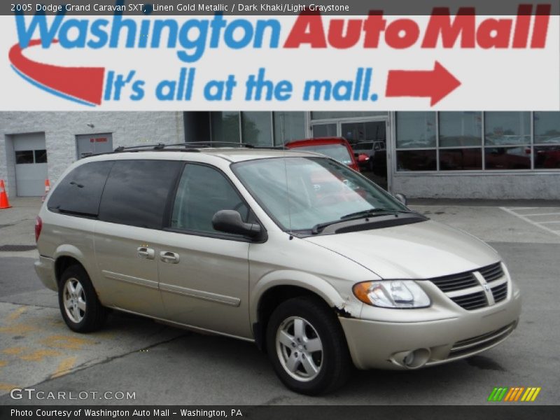 Linen Gold Metallic / Dark Khaki/Light Graystone 2005 Dodge Grand Caravan SXT